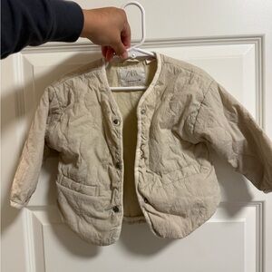 Zara Kids Beige Puffer Jacket
